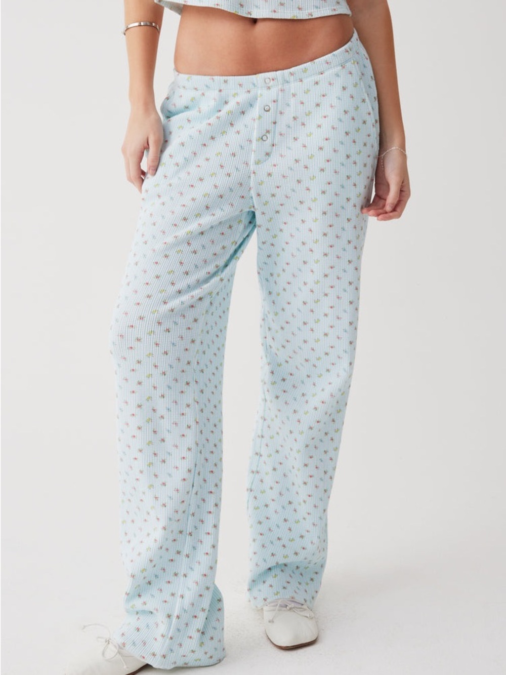 Frankie’s Bikinis Cabin Waffle Pant
